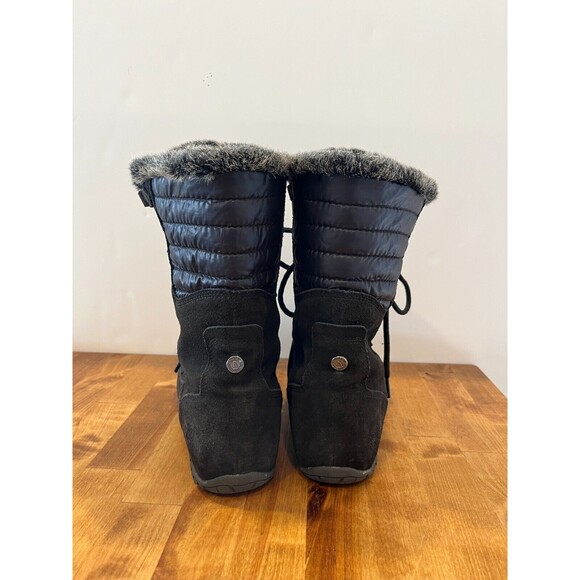 North Face Nuptse Purna II Boots Winter Snow Insulated Waterproof Black Mid Calf - Picture 5 of 9